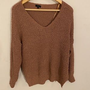 Debut Crew Neck Brown Sweater